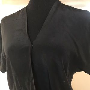 Silk Cynthia Vincent romper with pockets